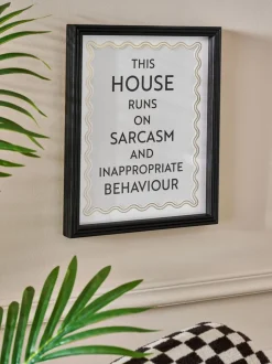 This House Runs On Framed Wall Art