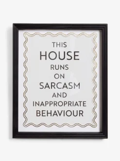 This House Runs On Framed Wall Art