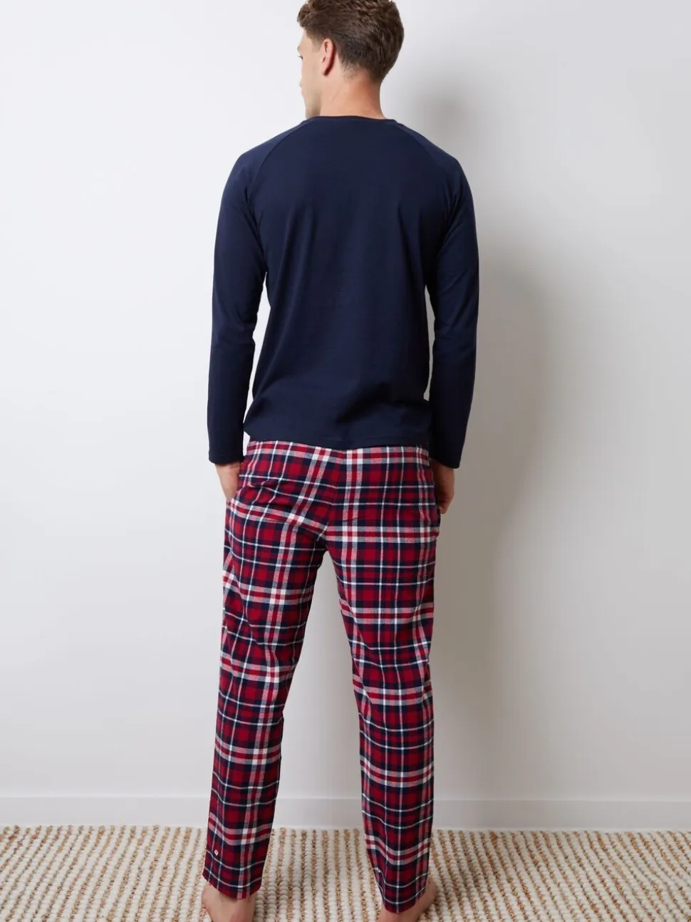 Threadbare - Set van 2 lange ruit pyjama's