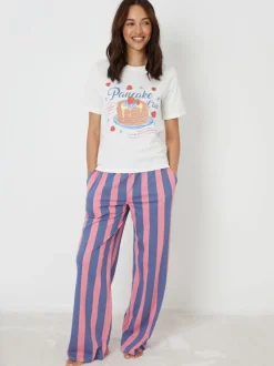 Threadbare Graphic Print Short Sleeve Pyjamas Set