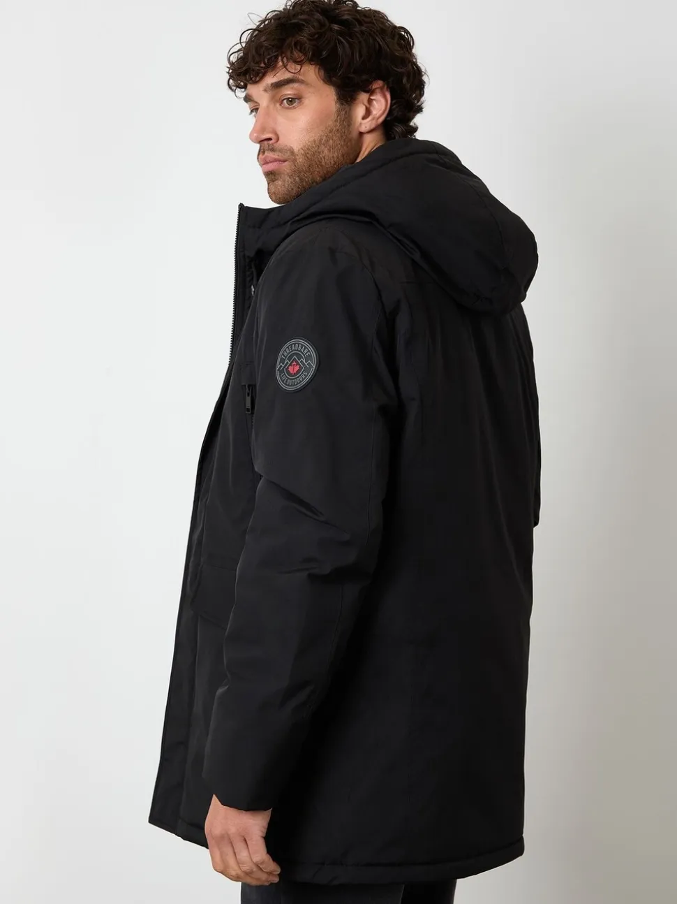 Threadbare Mock Inner Longline Utility Coat