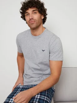 Threadbare Short Sleeve T-Shirt & Check Trousers Pyjamas Set 2 Pack