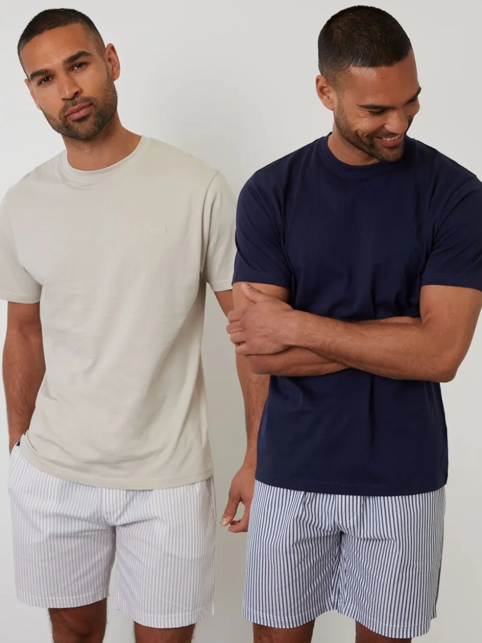 Threadbare Stripe Short Sleeve Pyjamas Set 2 Pack