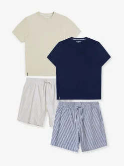 Threadbare Stripe Short Sleeve Pyjamas Set 2 Pack