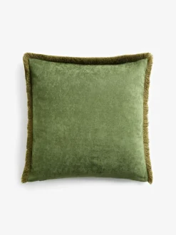 Tiger Print Velvet Cushion