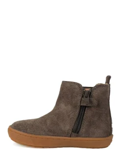 ToeZone River Bruin suède leren Boots met kruisje en rits voor Jongens