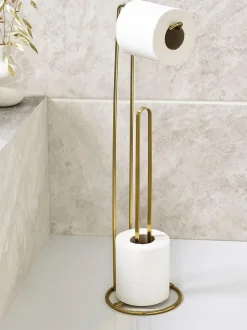 Toiletrolhouder van metalen draad