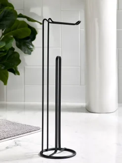 Toiletrolhouder van metalen draad