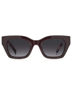 Tommy Hilfiger Cat Eye Sunglasses in Burgundy and Pink Havana