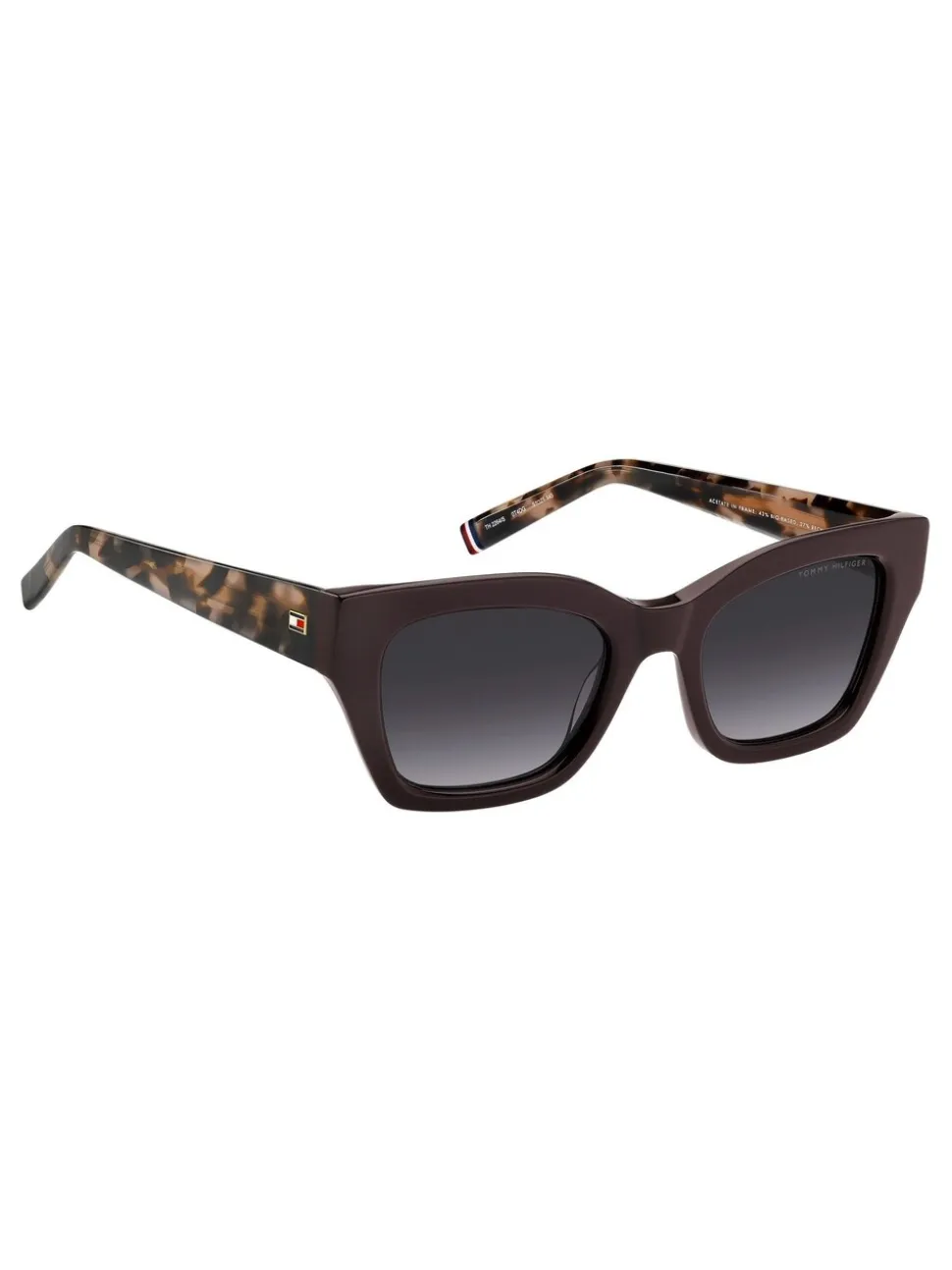Tommy Hilfiger Cat Eye Sunglasses in Burgundy and Pink Havana