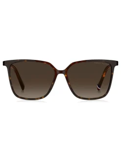 Tommy Hilfiger Cat Eye Sunglasses in Havana