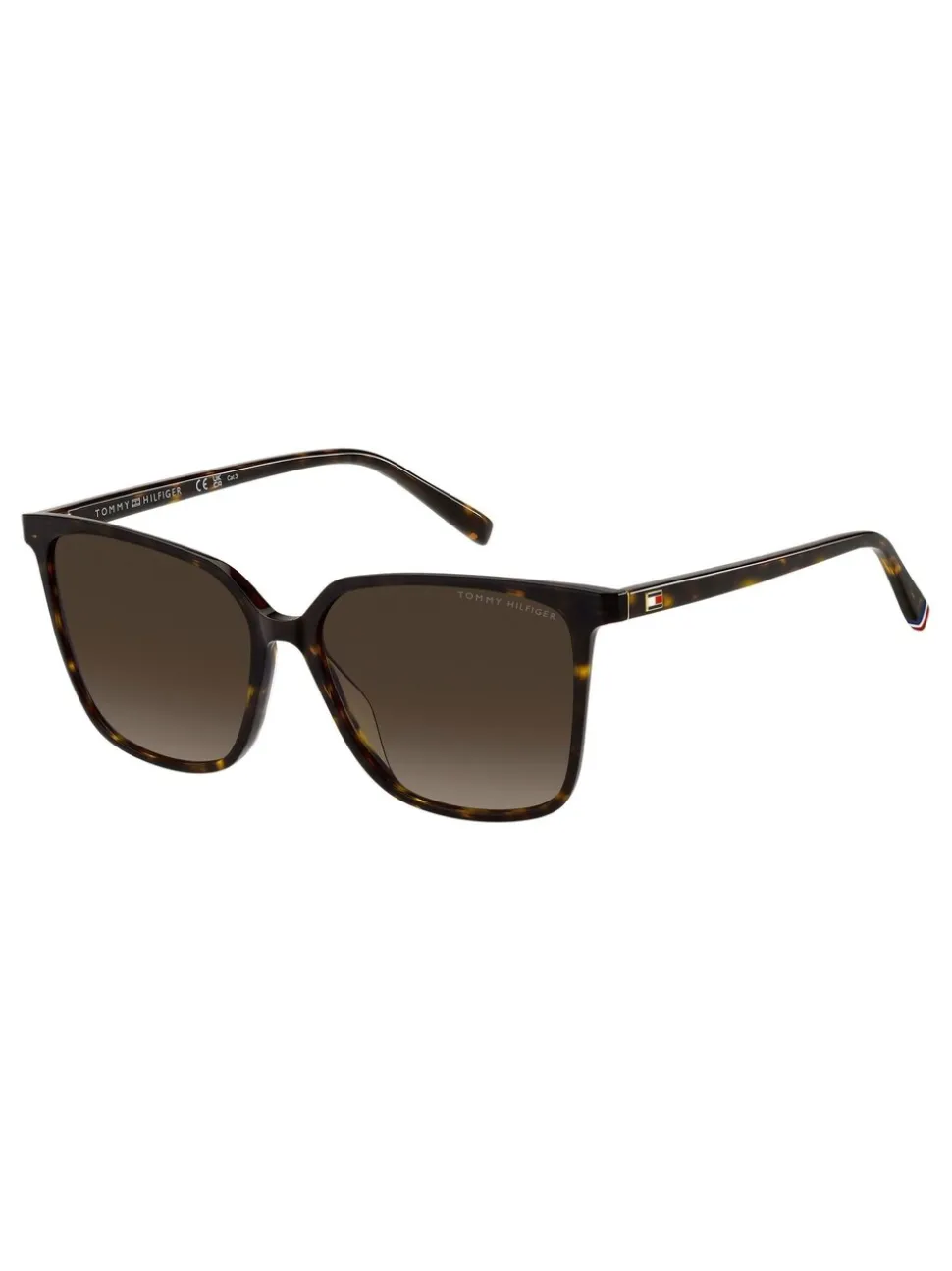 Tommy Hilfiger Cat Eye Sunglasses in Havana