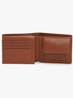Tommy Hilfiger Corporate Logo Leather Flap Bifold Wallet