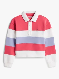 Tommy Hilfiger Essential Colour-Blocked Long Sleeve Polo Shirt