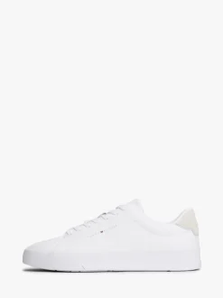 Tommy Hilfiger Logo Court Leather Trainers