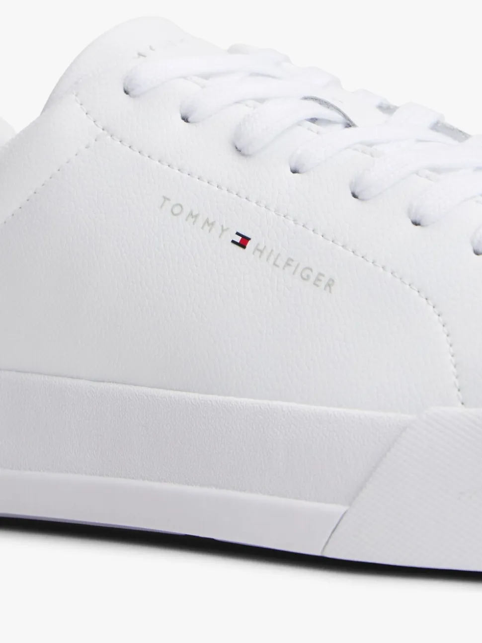 Tommy Hilfiger Logo Court Leather Trainers