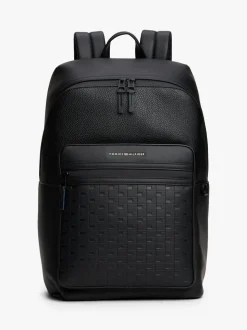 Tommy Hilfiger Modern Repeat Flag Mixed Texture Backpack