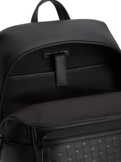 Tommy Hilfiger Modern Repeat Flag Mixed Texture Backpack