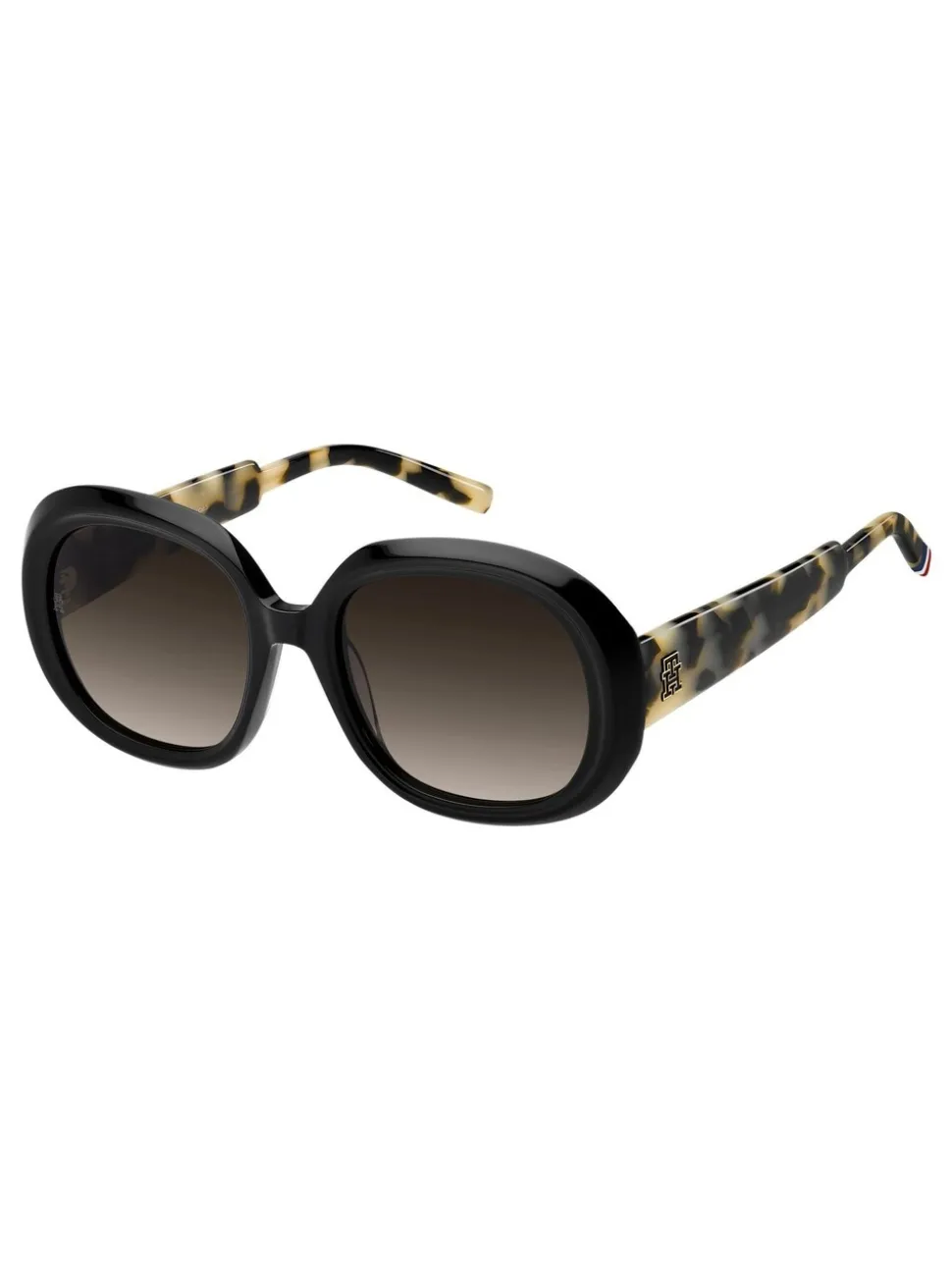 Tommy Hilfiger Round Sunglasses in Black and Havana