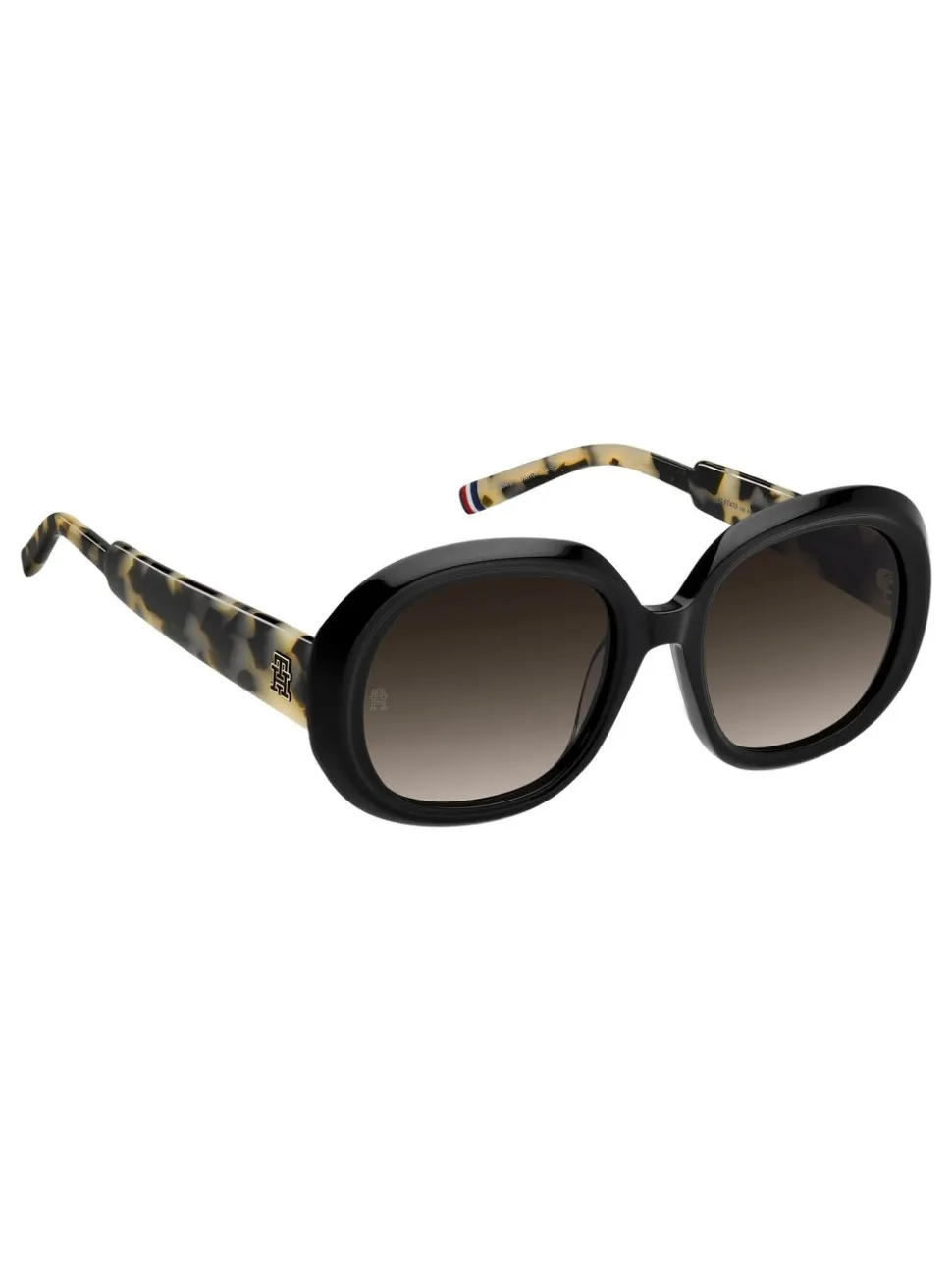 Tommy Hilfiger Round Sunglasses in Black and Havana