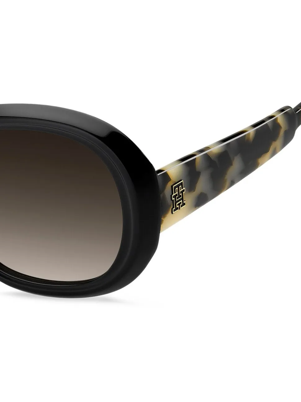 Tommy Hilfiger Round Sunglasses in Black and Havana