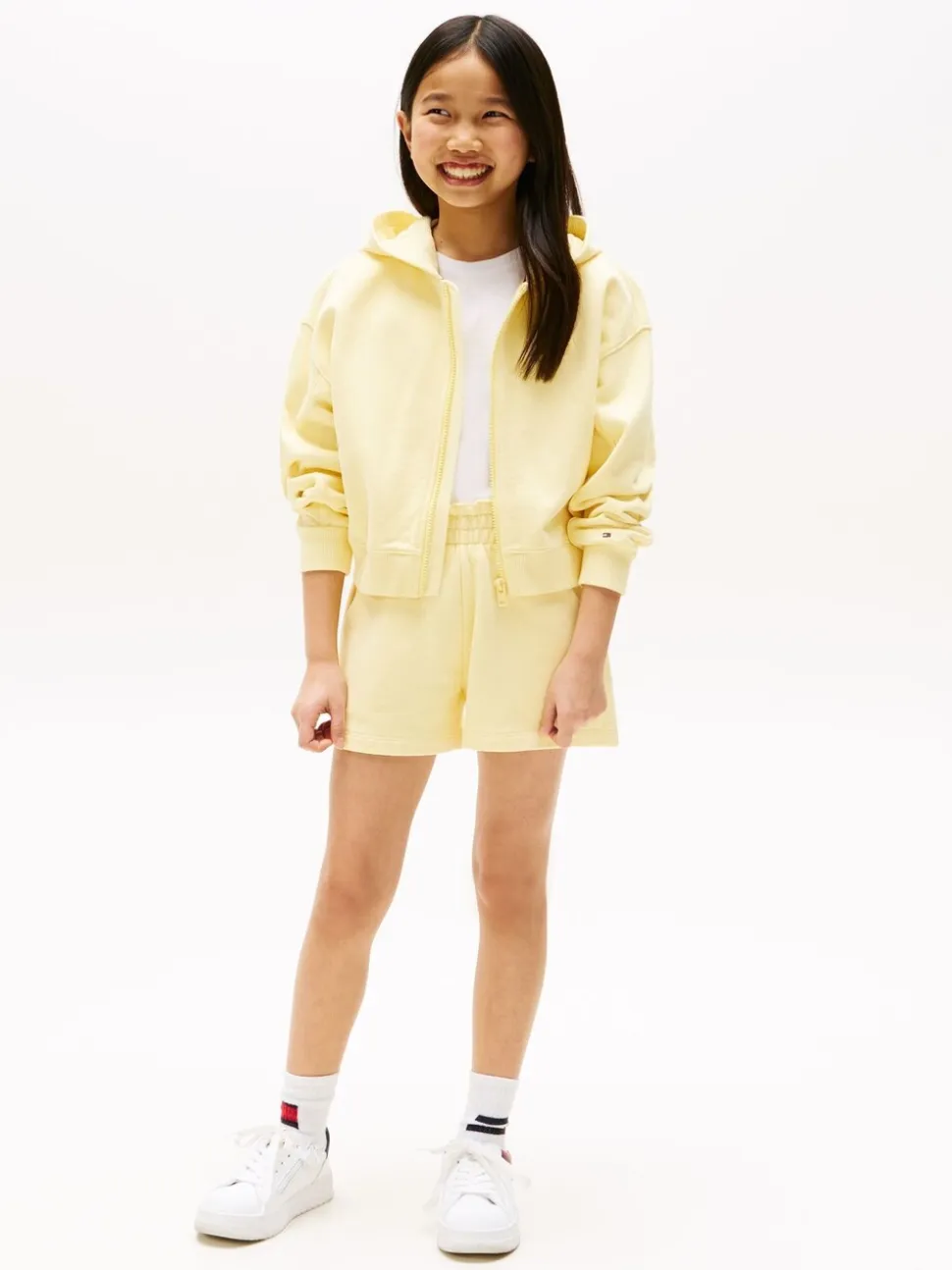 Tommy Hilfiger Ruffle Waist Sweat Shorts
