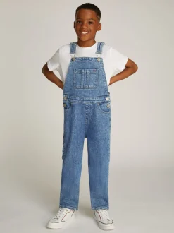 Tommy Hilfiger uniseks denim timmermans bretelbroeken