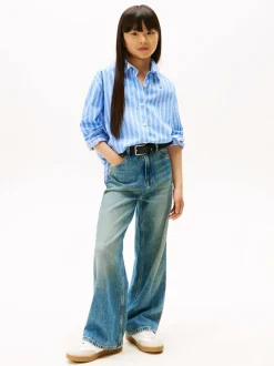 Tommy Hilfiger Varsity Relaxed Fit Stripe Poplin Shirt
