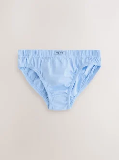 Tonaal blauw - 100% katoenen slip verpakking van 10 (1,5 - 16 jr)