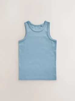 Tonaal blauw - Katoenen hemdjes 10 stuks (1,5-16jr)