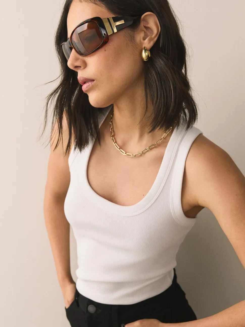 Tortoise bruin - Wrap Around Sunglasses