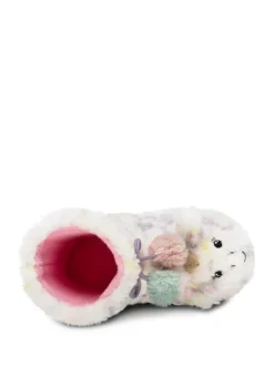 Totes Eenhoorn pantoffellaarsjes van imitatiebont voor kinderen