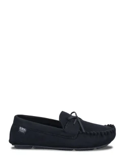 Totes Isotoner Mens Herringbone Lined Moccasin