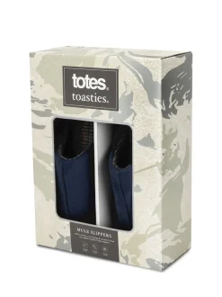 Totes Toasties Mens Centre Seam Mules