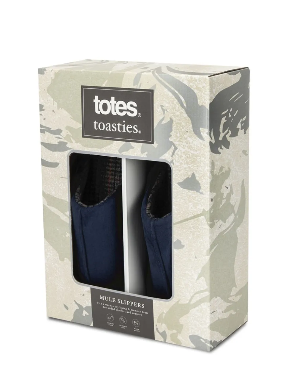 Totes Toasties Mens Centre Seam Mules