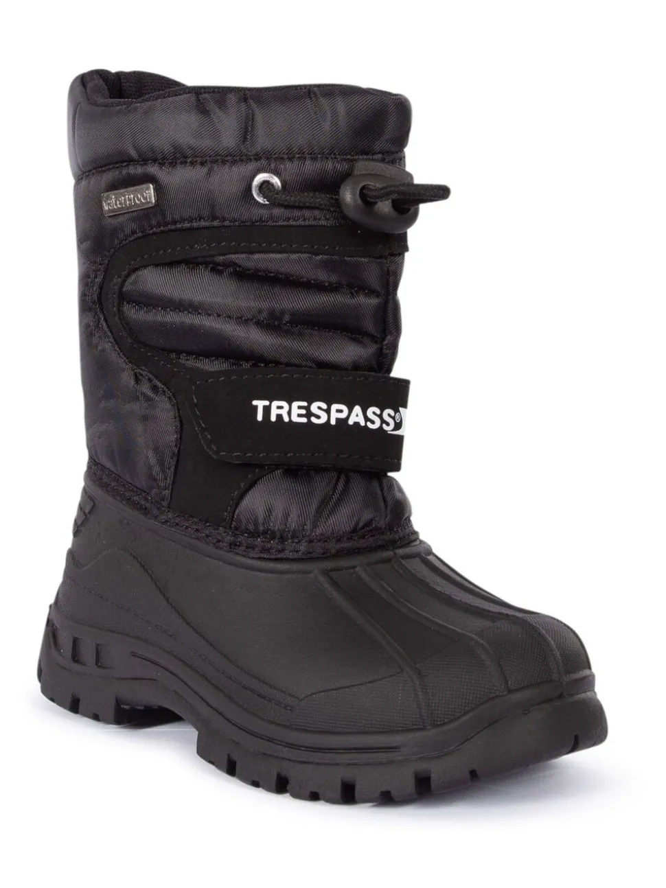 Trespass Unisex Kids Dodo Black Snow Boots