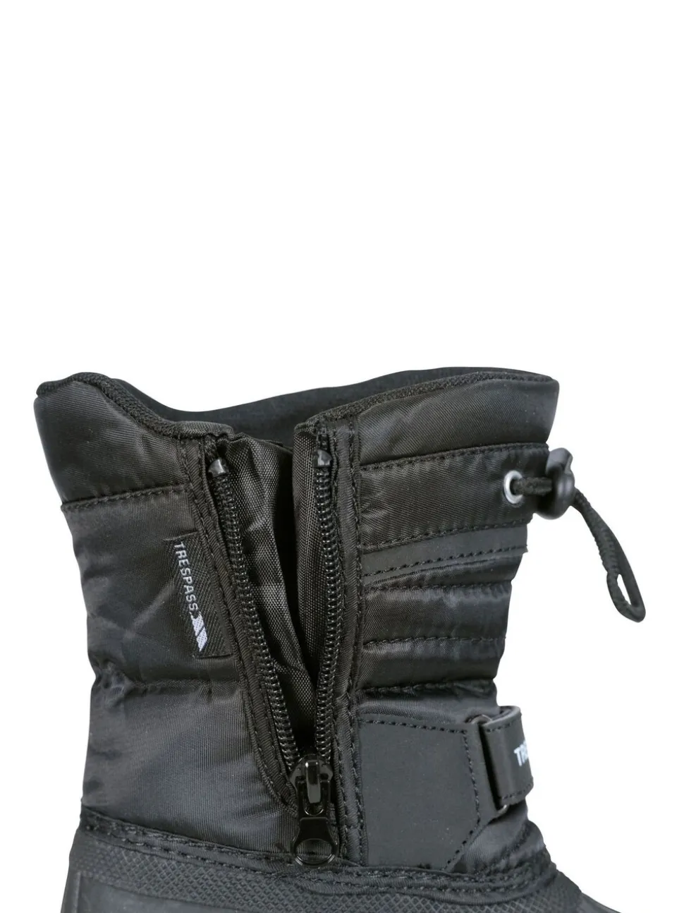 Trespass Unisex Kids Dodo Black Snow Boots