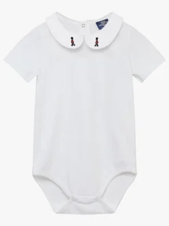 Trotters London - Little Milo Guardsman wit rompertje