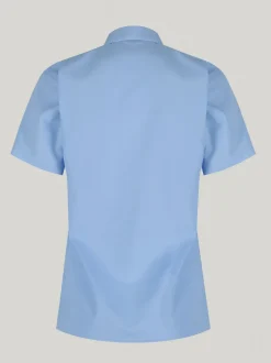 Trutex - Verpakking van 2 blauwe schooloverhemden met korte mouwen en regular fit