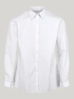 Trutex - Verpakking van 3 witte schooloverhemden met lange mouwen en regular fit