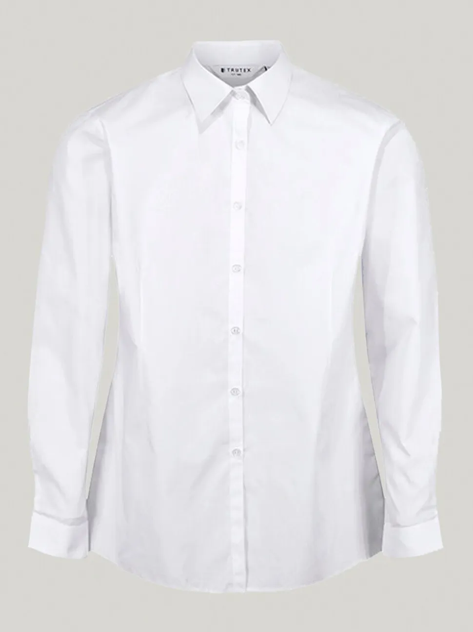 Trutex - Verpakking van 3 witte schooloverhemden met lange mouwen en regular fit