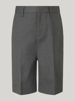 Trutex Junior Boys Slim Leg Grey 2 Pack School Shorts