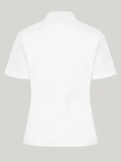 Trutex White Cuban Collar Regular Fit Short Sleeve 2 Pack School Shirts