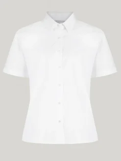 Trutex White Regular Fit Short Sleeve 2 Pack School Shirts