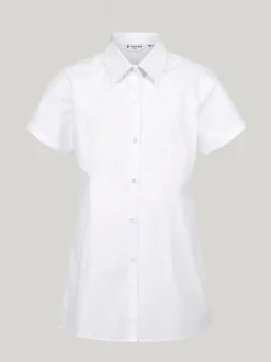 Trutex White Regular Fit Short Sleeve 3 Pack School Shirts