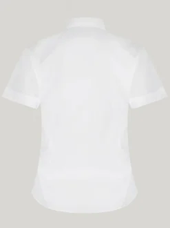 Trutex Witte Slim Fit Korte Mouwen 2 Pack School Overhemden