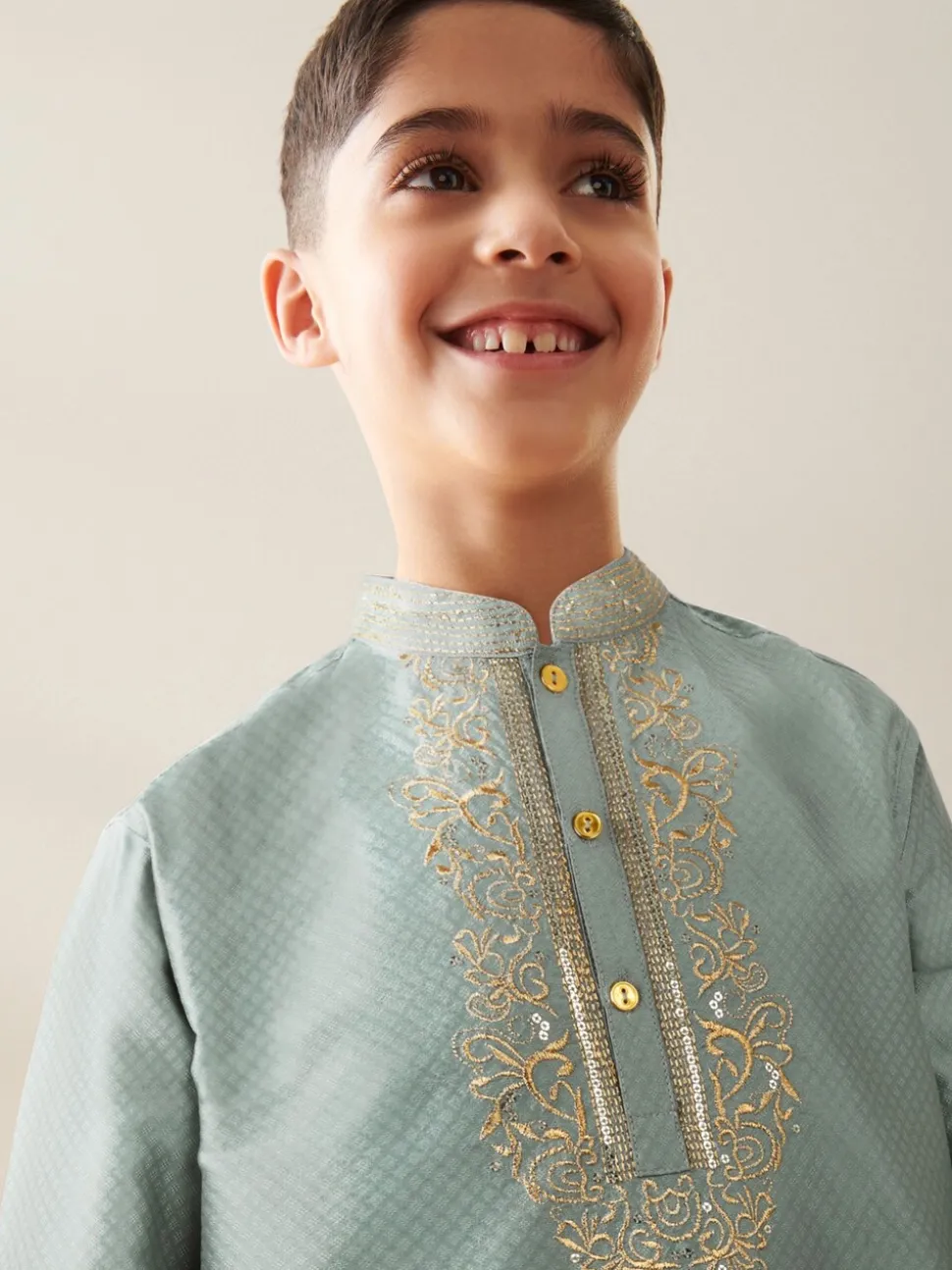 Turqouise blauw - Eid Koerta (3mnd -16jr)