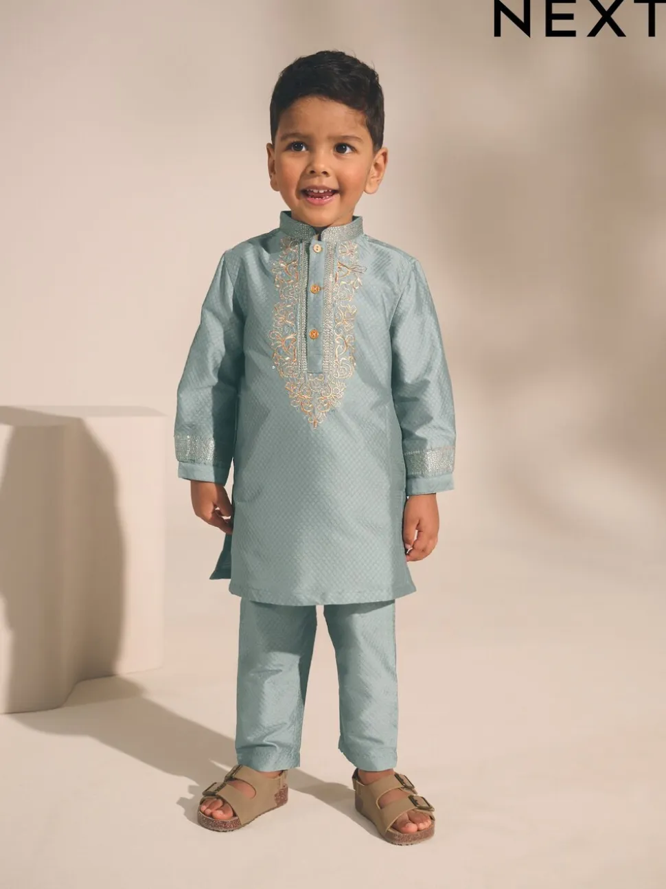 Turqouise blauw - Eid Koerta (3mnd -16jr)