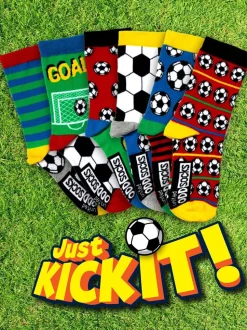 United Odd Socks Football Kick Boys Socks 6 Packs