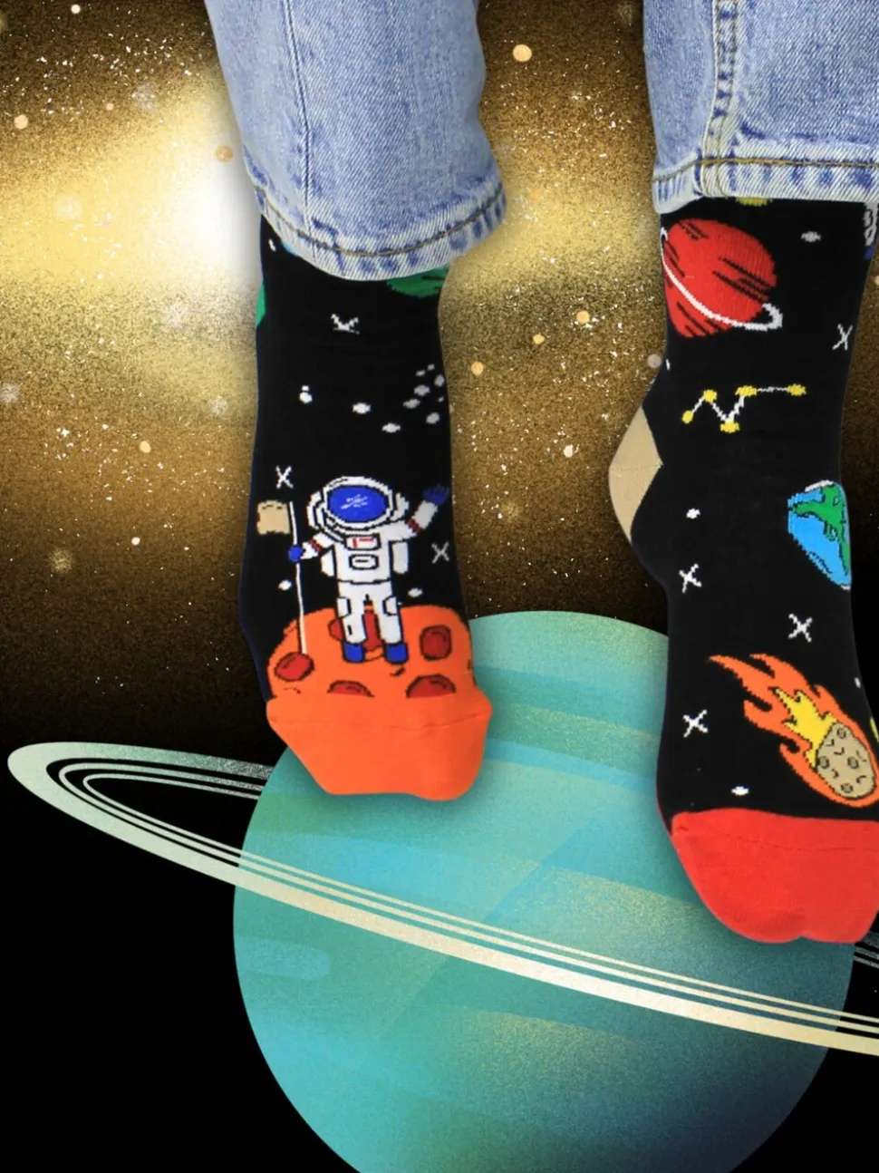 United Odd Socks Space Explorer Socks 3 pack